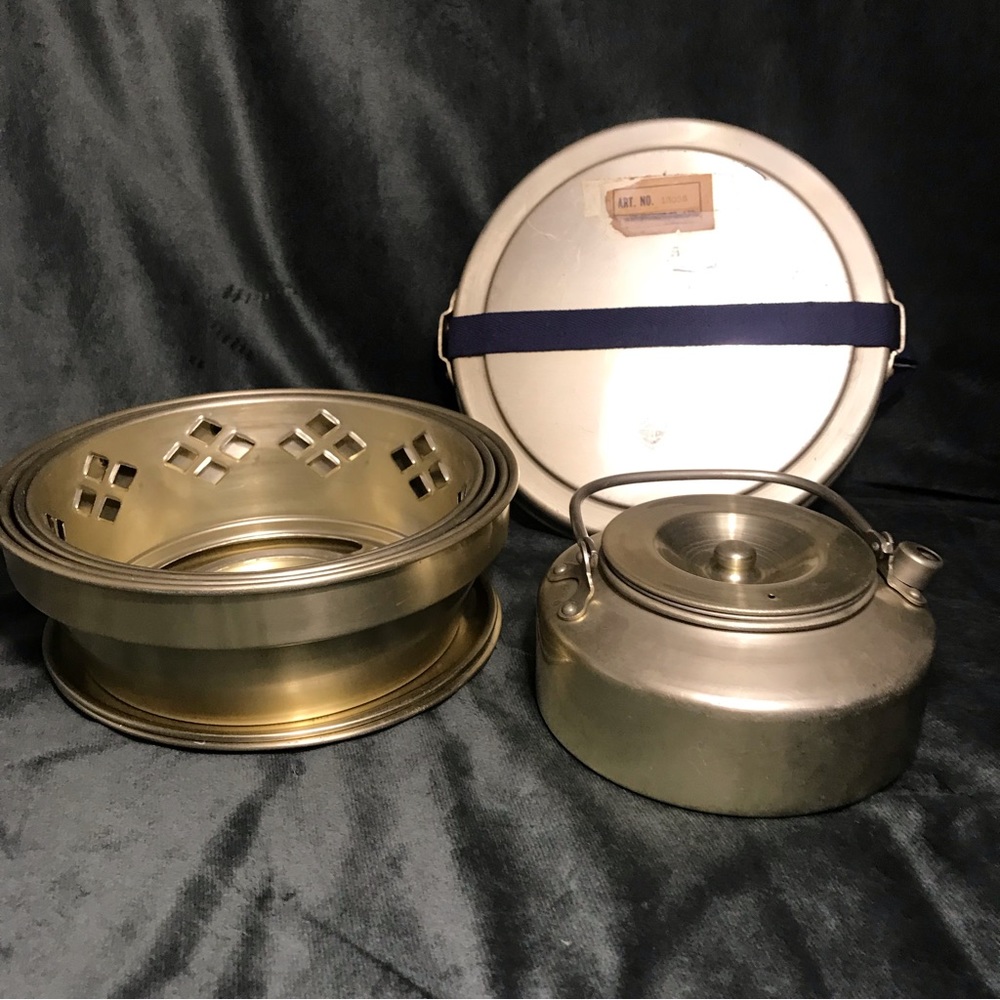 Vintage Top Alpine Equipment Japan Multi Camping Cookware Swiss Dining Set